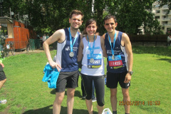 Tom Millard, Yiannis Christodoulou and Melanie Georgiades all PB at the Bupa 10K